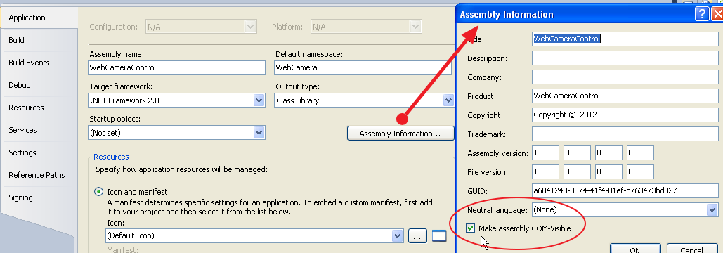how to register assembly with regasm using installshield